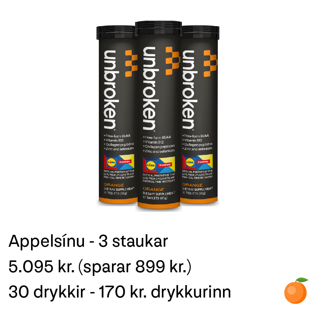 APPELSÍNU (3 STAUKAR)