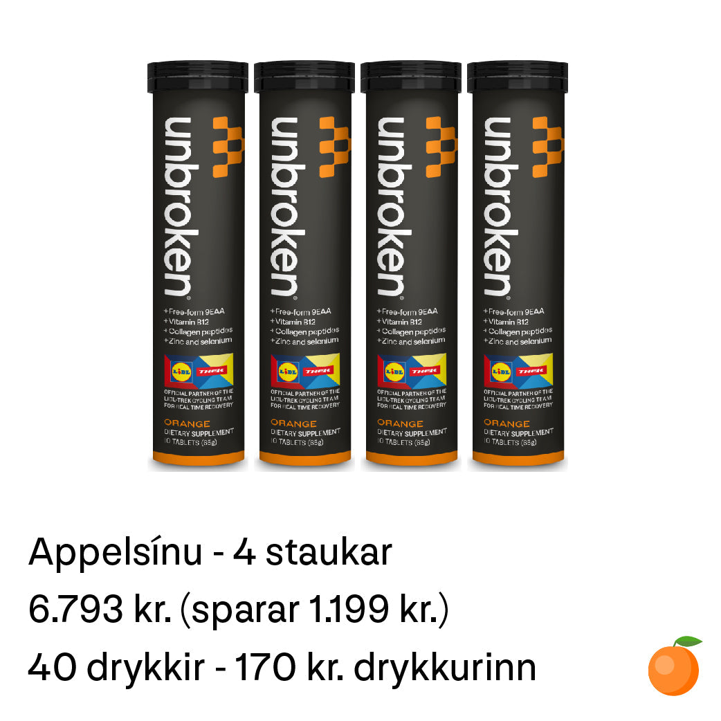 APPELSÍNU (4 STAUKAR)