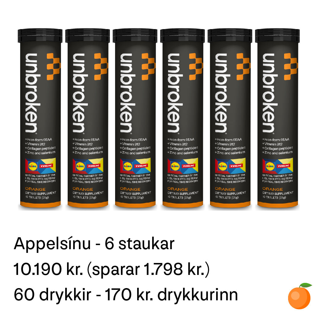 APPELSÍNU (6 STAUKAR)
